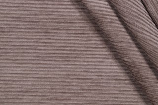 Channel Woven Corduroy Upholstery Fabric in Grey