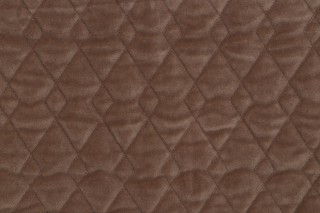 Valdese Weavers Argyle Quilted Velvet Upholstery Fabric in Toffee