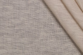 P Kaufmann Aura Sheer Woven Drapery Fabric in Alabaster
