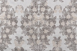 Ella Printed Drapery Fabric in Gold Dust