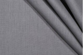 World Linen Palazzo Woven Decorator Fabric in Silver