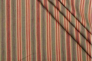 Thibaut Sullivan Stripe W79107 Woven Upholstery Fabric in Green