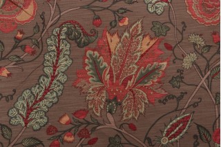 Thibaut Dorchester F93351 Printed Drapery Fabric in Camel