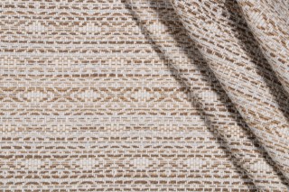 Valdese Weavers Parcae Woven Outdoor Fabric in Straw