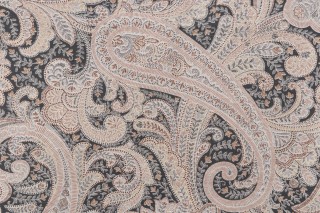 Richloom Shawl Printed Cotton Drapery Fabric in Chai