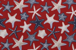 Bryant Fabrics Oceanfront Printed Polyester Outdoor Fabric in Chili 