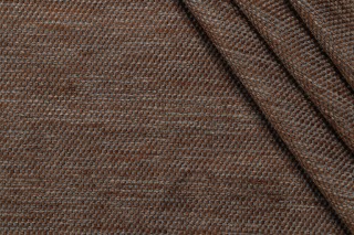 Scalamandre Cedaredge Woven Chenille Upholstery Fabric in Blue/Brown