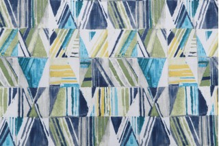 Mill Creek Olwyn Printed Polyester Outdoor Fabric in Tailwind