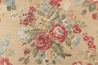 Kittridge Printed Cotton Drapery Fabric in Amber