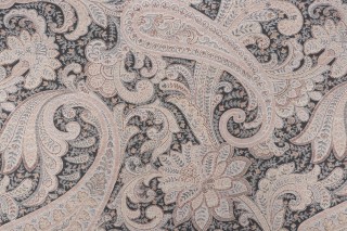 Richloom Shawl Printed Cotton Drapery Fabric in Chai
