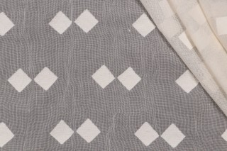 Fonthill Balmorie Sheer Drapery Fabric in Ivory for Scalamandre
