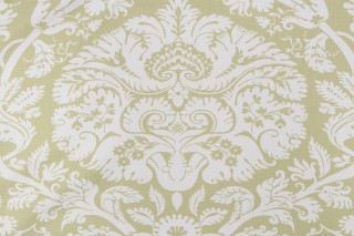 Duralee Damask Printed Drapery Fabric in Sage