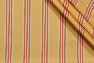 Scalamandre Stripe Silk Decorator Fabric in Sunshine 