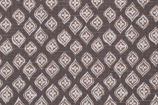 Scalamandre Jasmine Printed Cotton Drapery Fabric in Pebble 