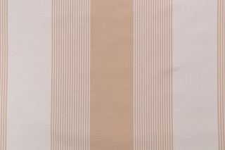 Scalamandre Stripe Woven Decorator Fabric in Nougat 