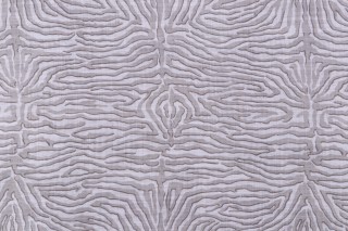 P Kaufmann Zebra Faux Bois Printed Cotton Blend Drapery Fabric in Dove 