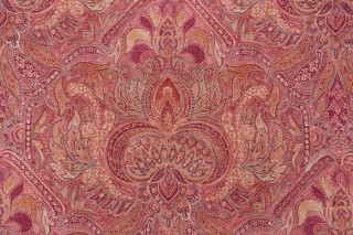 P Kaufmann Riad Paisley Printed Velveteen Decorator Fabric in Fuchsia 