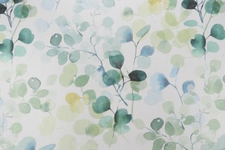 Hamilton Folly Printed Cotton Drapery Fabric in Seamist 