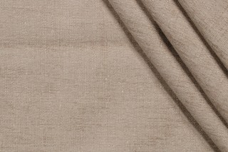 1 Yard Crypton Granbury High Performance Chenille Upholstery Fabric in Flax