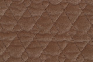 Valdese Weavers Argyle Quilted Velvet Upholstery Fabric in Toffee