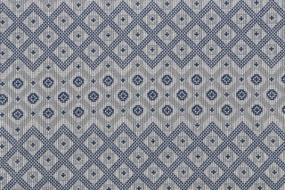 Handwoven Woven Upholstery Fabric in Blue