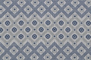 Handwoven Woven Upholstery Fabric in Blue