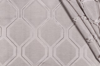 Arleta Woven Jacquard Decorator Fabric in Silver