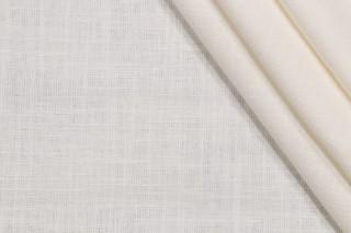1 Yard Covington Linden Linen Blend Drapery Fabric in Antique White