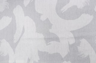 Kate Spade Calder Printed Linen Drapery Fabric in Grey for Kravet CLOSEOUT