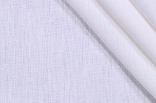Woven Linen Decorator Fabric in Pearl