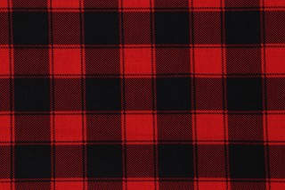 Timeless Treasures Buffalo Check Printed Cotton Craft Fabric in Red 
