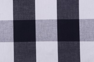 Fonthill Buckingham Woven Decorator Fabric in Blue/White for Scalamandre