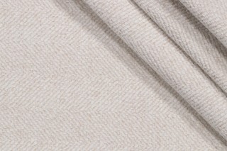 Begley Performance Backed Chenille Upholstery Fabric in Ivory