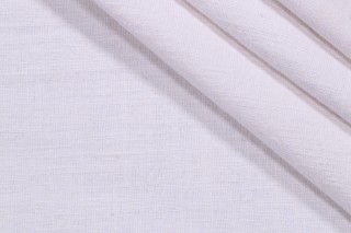 Woven Linen Blend Decorator Fabric in Snow