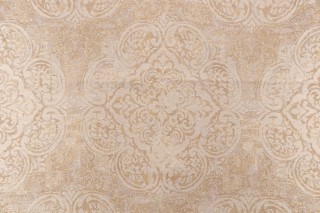 Covington Vogue Damask Woven Upholstery Fabric in Empire Gold