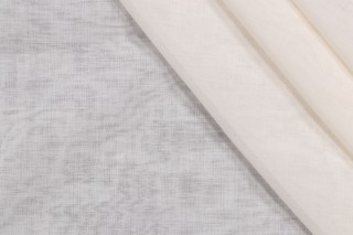 Atalaya Sheer Drapery Fabric in Coconut