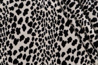 P Kaufmann Meowww Grospoint Velvet Upholstery Fabric in Domino 