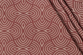 P Kaufmann Alora Embroidered Drapery Fabric in Canyon Rose 
