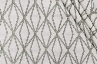 P Kaufmann Alto Embroidered Drapery Fabric in Sage 