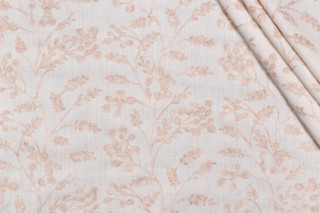 P Kaufmann Ares Embroidered Drapery Fabric in Soft Petal 
