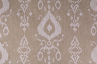 Mill Creek Tullahoma Printed Cotton Drapery Fabric in Sand Dollar