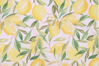 Covington Lemoncello Printed Polyester Decorator Fabric in 803-Yellow