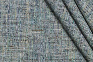 Leslie Jee Textiles Melange Woven Upholstery Fabric in Seaglass