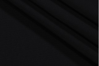 SunReal Solid Canvas Woven Solution Dyed Acrylic Outdoor Fabric in Black