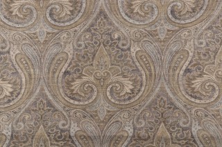 Waverly Quiet Place Printed Cotton Blend Drapery Fabric in Truffle
