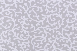 Waverly Savoy Silhouette Printed Cotton Twill Drapery Fabric in Dove