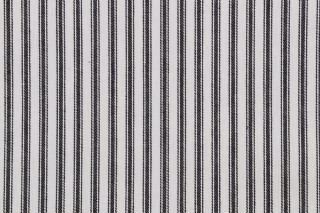 Waverly Classic Ticking Woven Decorator Fabric in Black