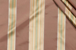 Scalamandre Gustave Stripe Silk Decorator Fabric in Iridescent