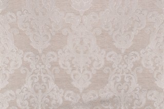 Era Damask Decorator Fabric in Linen