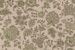 Scalamandre Pais Printed Decorator Fabric in Verde Green